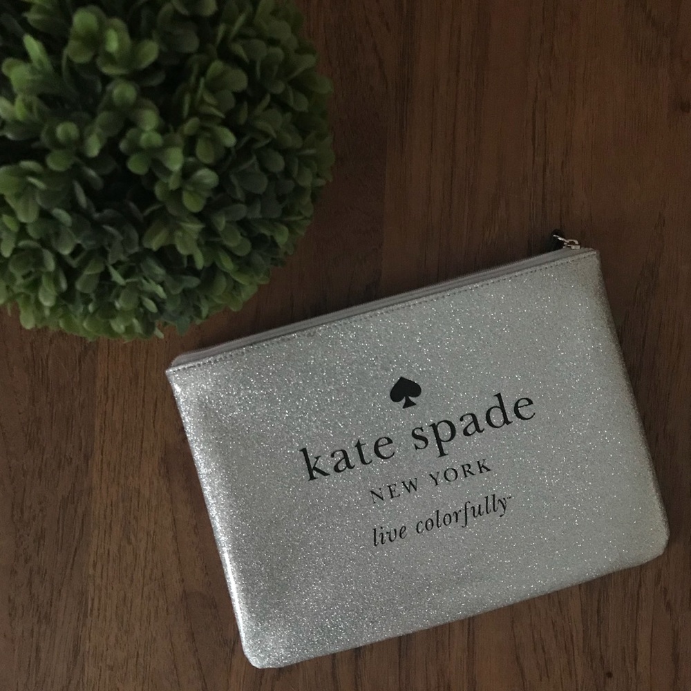 Kate Spade Silver Clutch